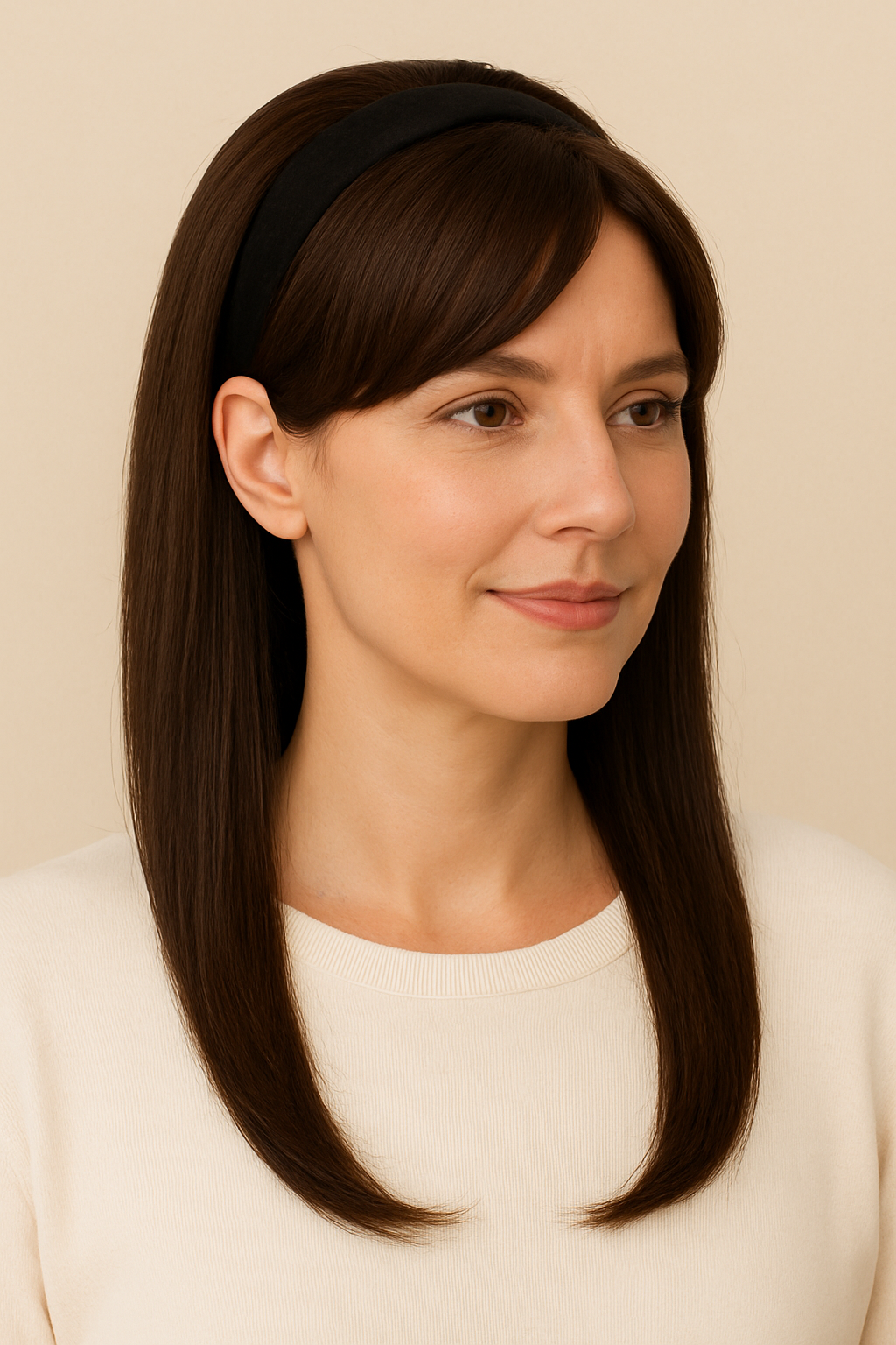 Hair Topper with Bangs