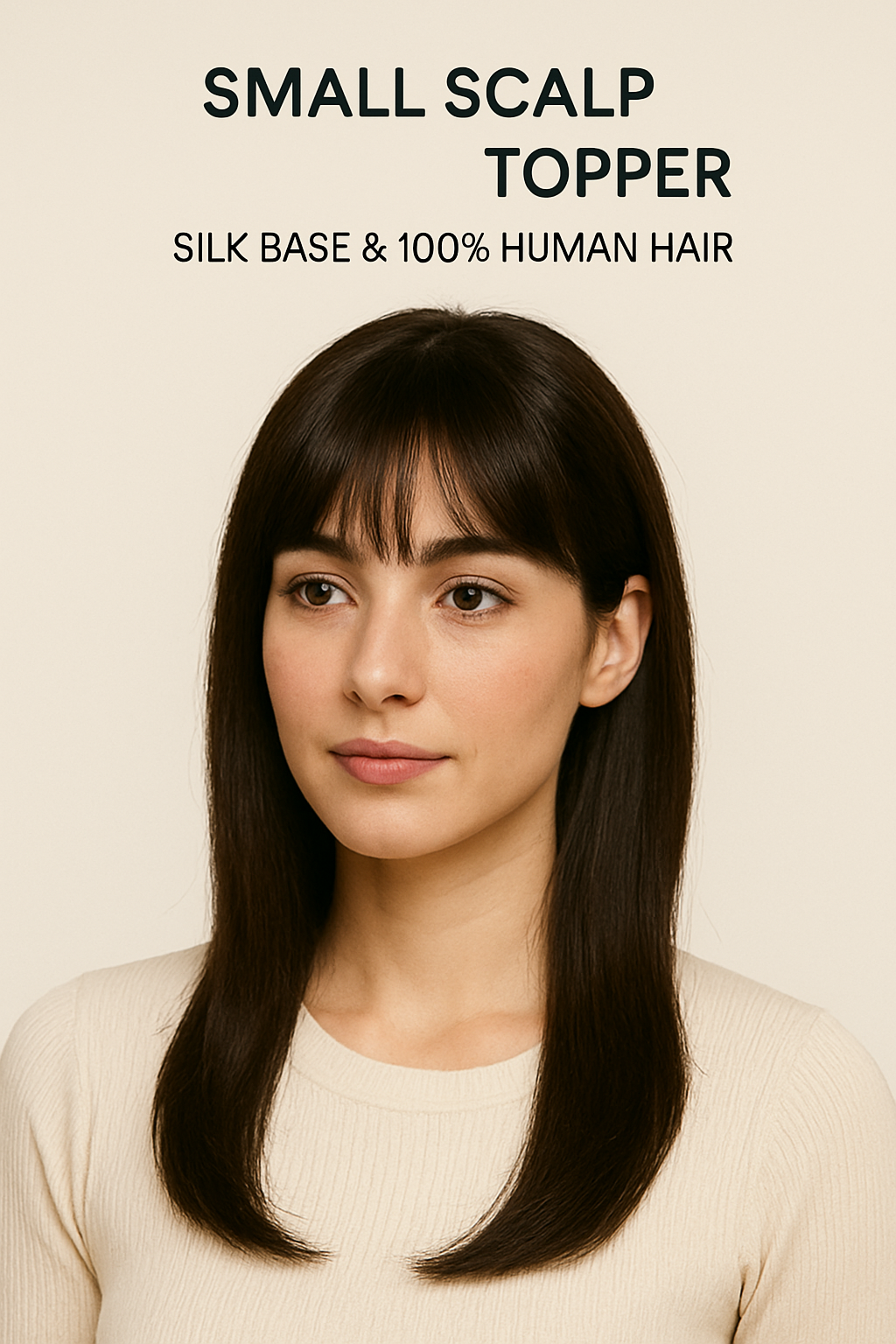 Small Scalp Topper Hair Extensions For Women | Silk base & 100% Human Hair