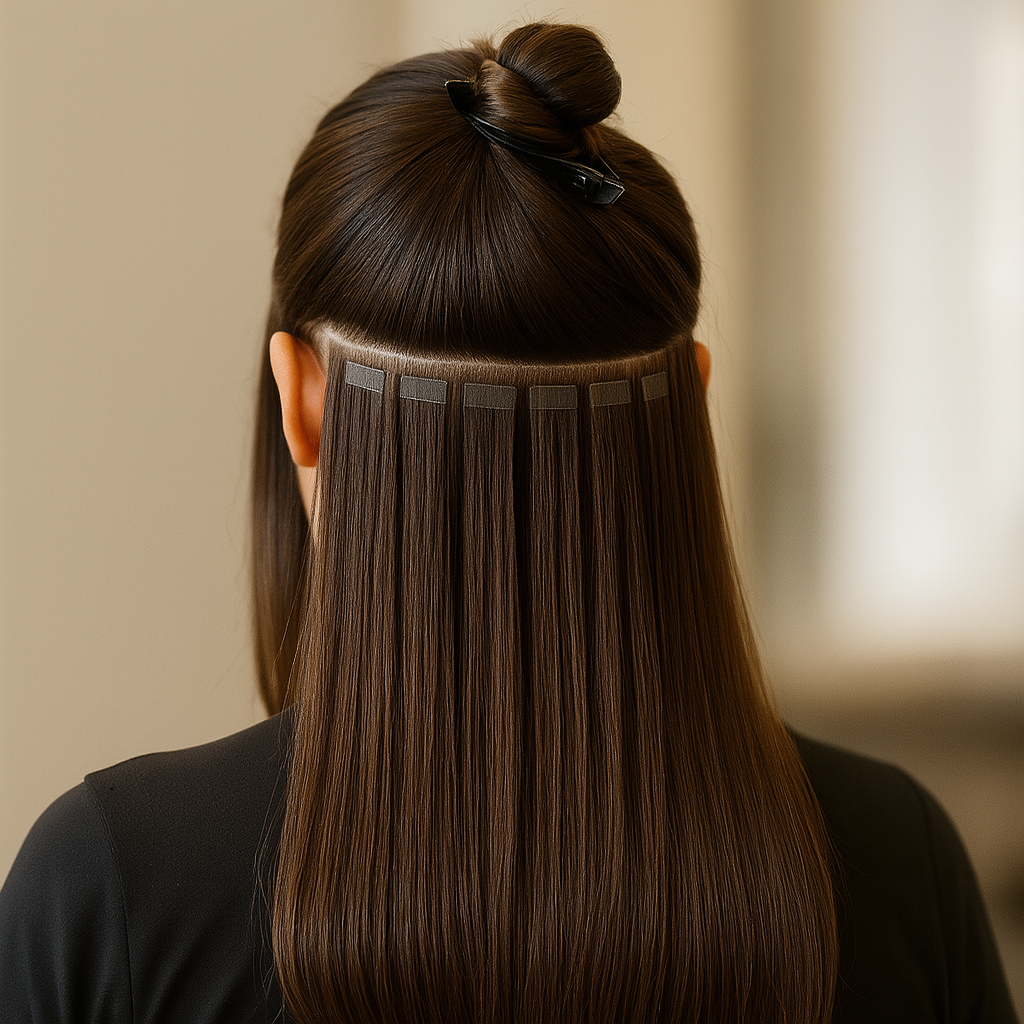 Tape-In Permanent Hair Extensions
