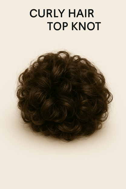 Curly Hair Top Knot