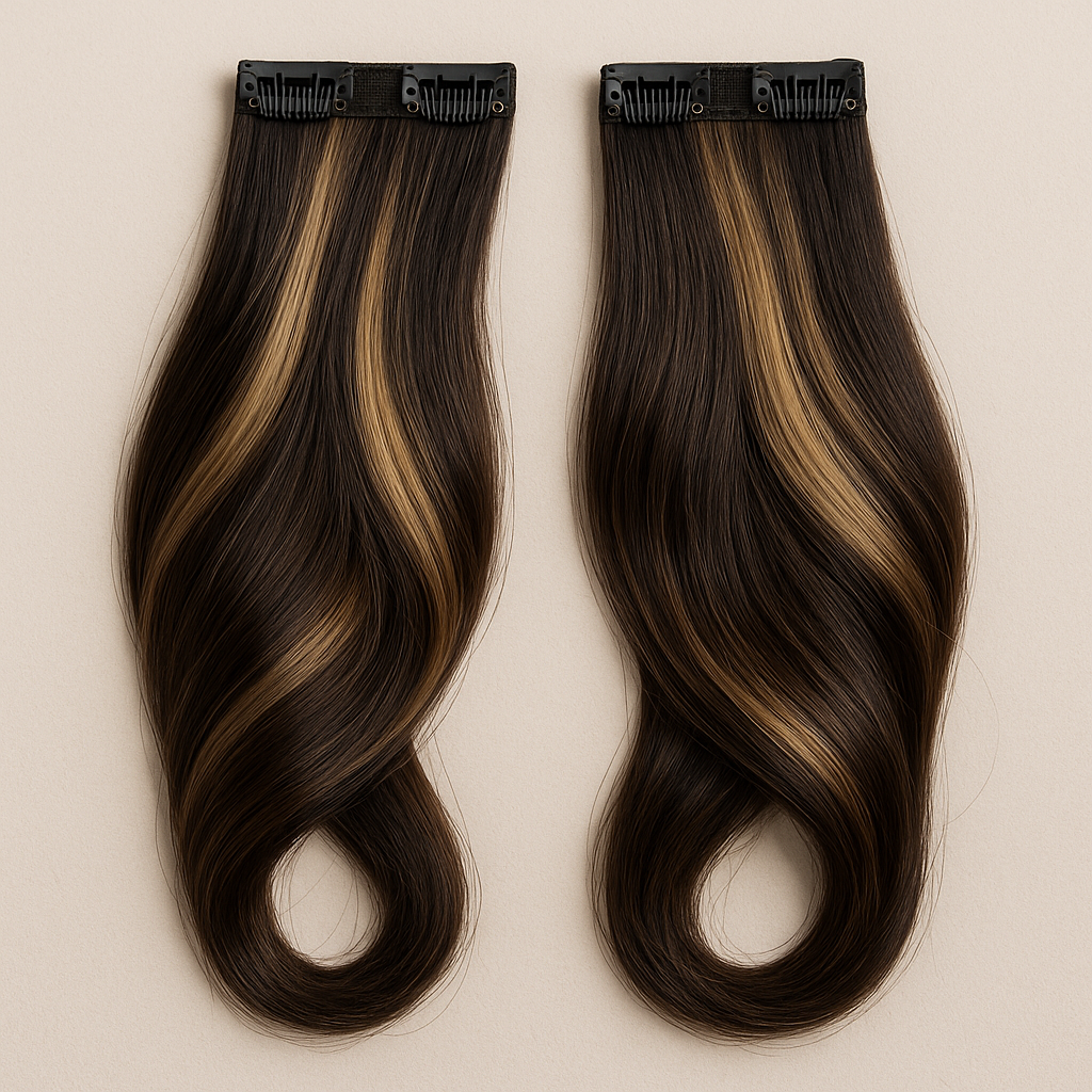 Highlighted Side Patches | Pair of Hair Extensions