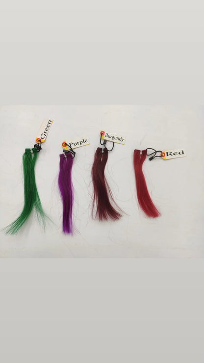 Clip in Hair Streaks | Colored Hair Extensions For Women | Highlighter