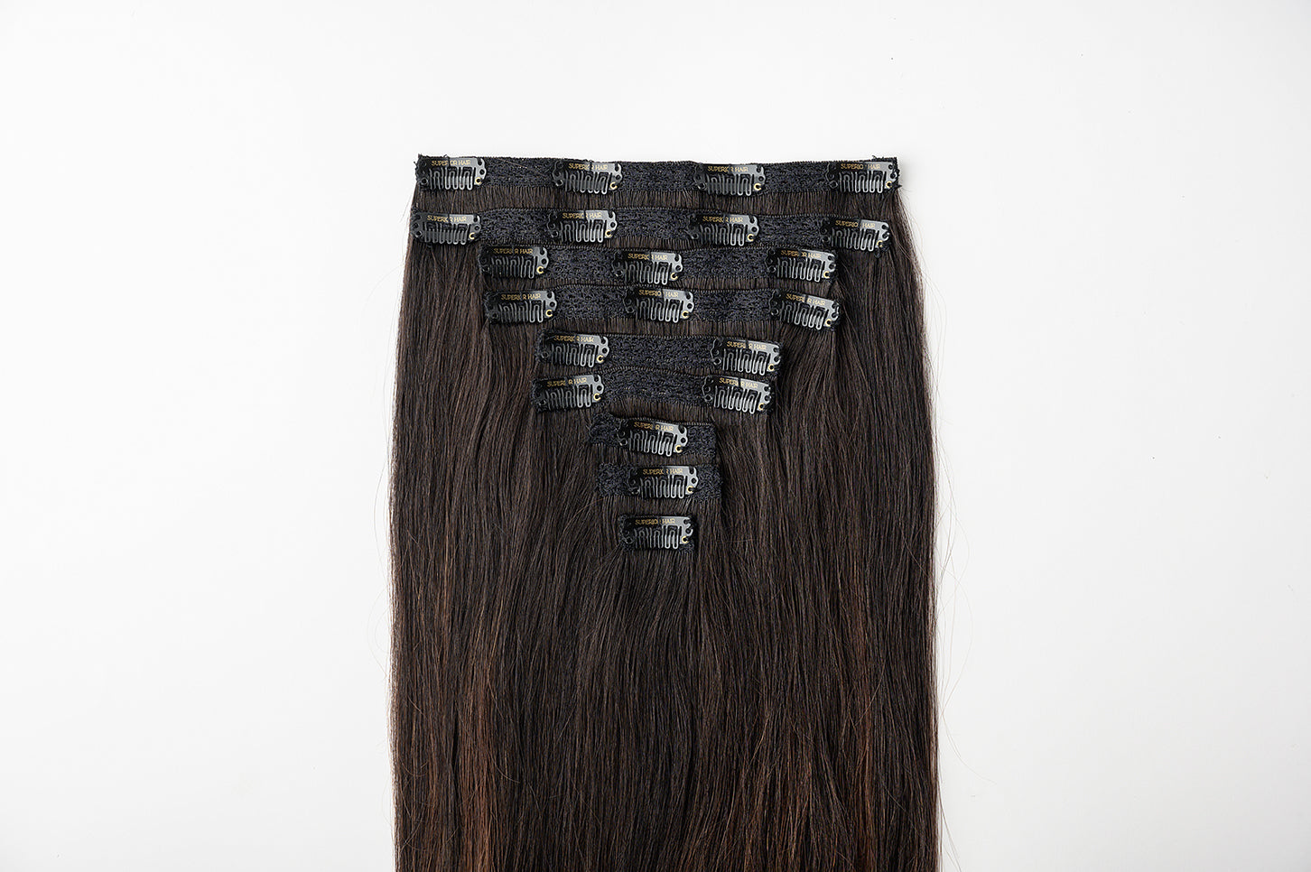 #Off Black Balayage Classic Clip In Hair Extensions 9pcs
