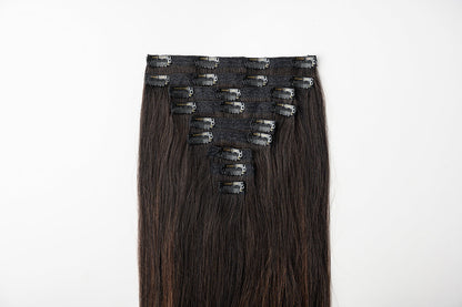 #Off Black Balayage Classic Clip In Hair Extensions 9pcs