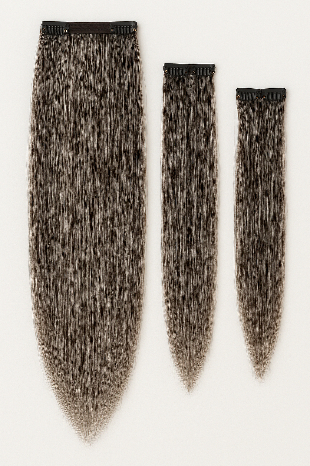 Salt and Pepper 3 Piece Clip Set | Volumizer | Hair Extensions