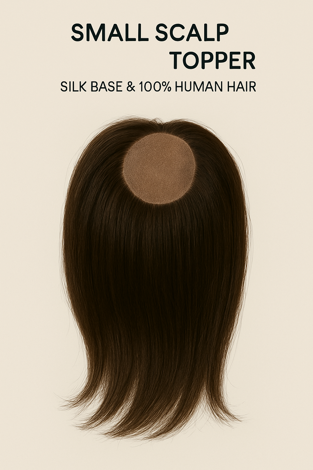 Small Scalp Topper Hair Extensions For Women | Silk base & 100% Human Hair