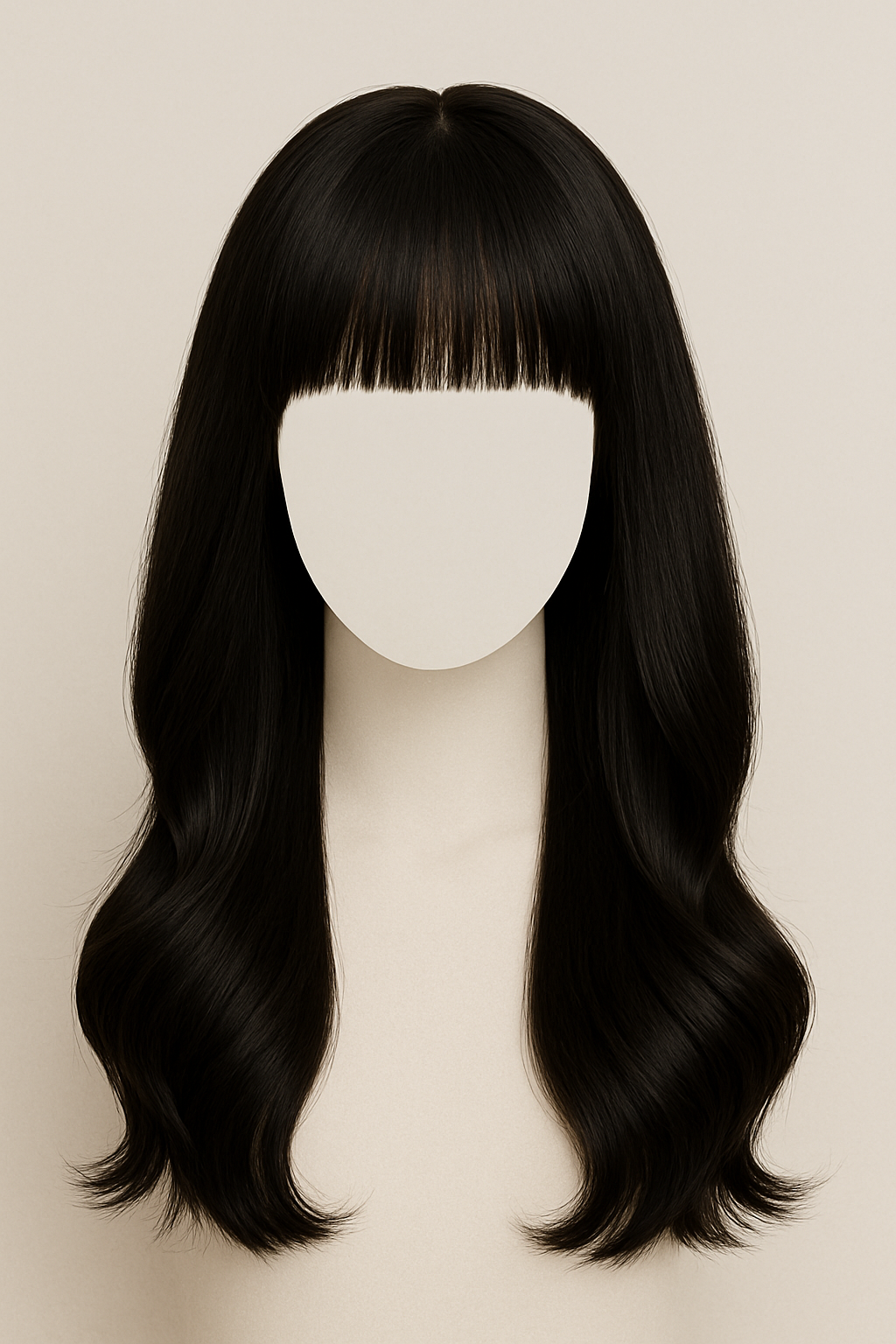 Wig with Bangs Hair Extensions | Original Hair Wigs For Women | Natural Black