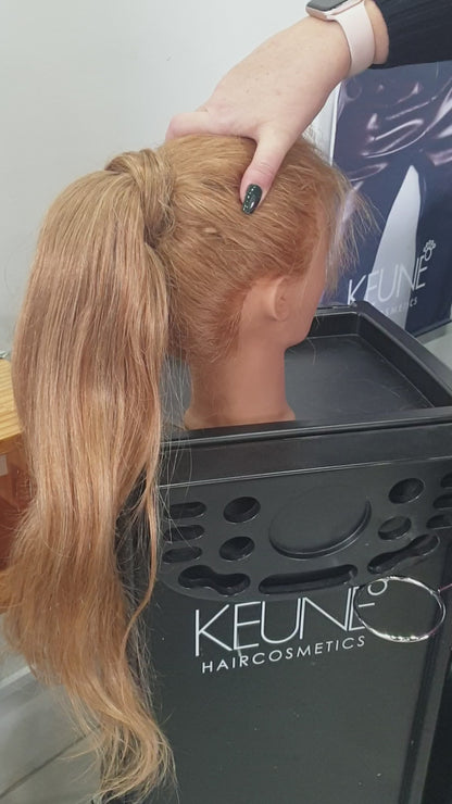 #Dark Brown Balayage Ponytail Extensions