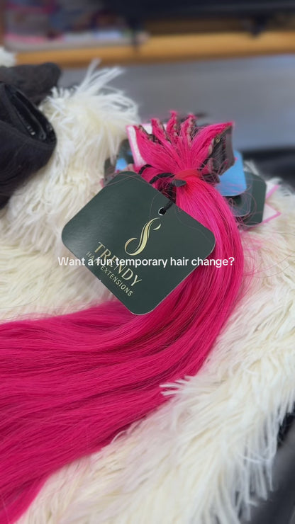 Clip in Hair Streaks | Colored Hair Extensions For Women | Highlighter